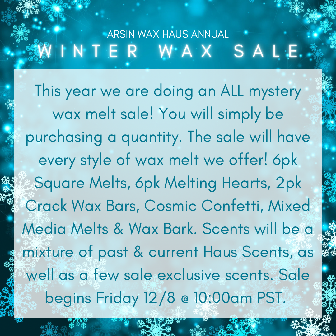 $9 WINTER WAX MELT SALE